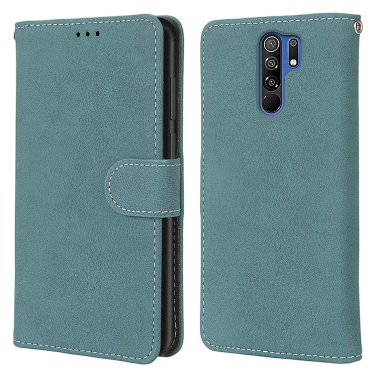 For Xiaomi Redmi 9 Retro Frosted Horizontal Flip PU Leather Case with Holder & Card Slots & Wallet & Photo Frame