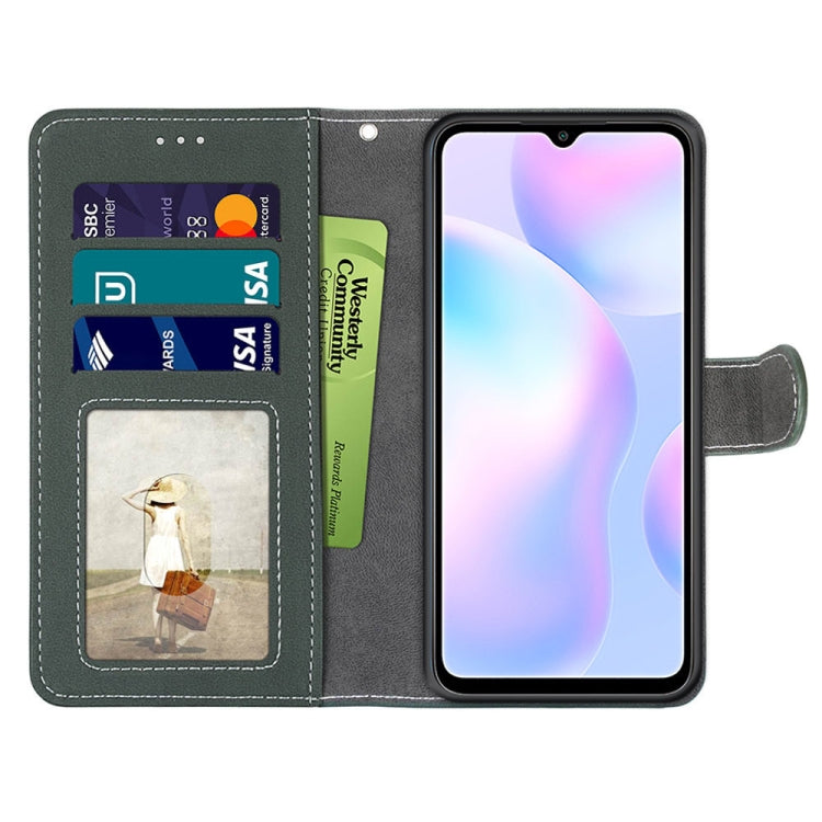 For Xiaomi Redmi 9A Retro Frosted Horizontal Flip PU Leather Case with Holder & Card Slots & Wallet & Photo Frame