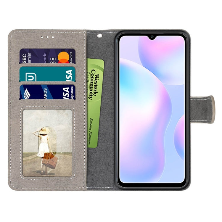 For Xiaomi Redmi 9A Retro Frosted Horizontal Flip PU Leather Case with Holder & Card Slots & Wallet & Photo Frame