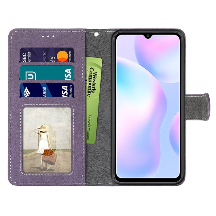 For Xiaomi Redmi 9A Retro Frosted Horizontal Flip PU Leather Case with Holder & Card Slots & Wallet & Photo Frame