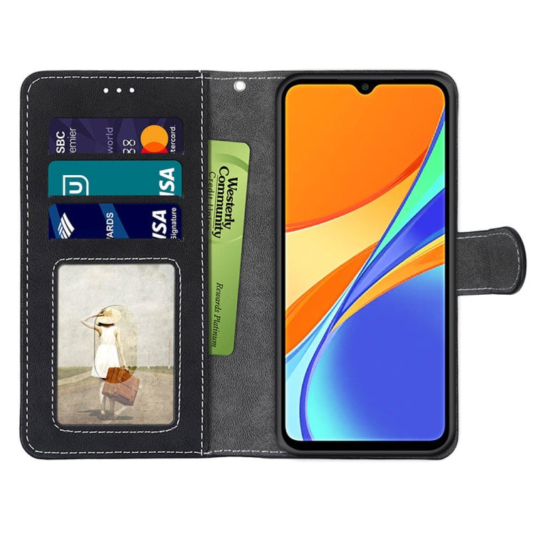 For Xiaomi Redmi 9C Retro Frosted Horizontal Flip PU Leather Case with Holder & Card Slots & Wallet & Photo Frame