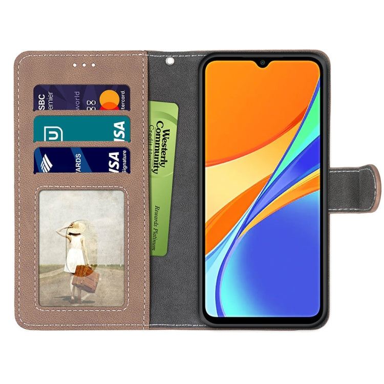 For Xiaomi Redmi 9C Retro Frosted Horizontal Flip PU Leather Case with Holder & Card Slots & Wallet & Photo Frame