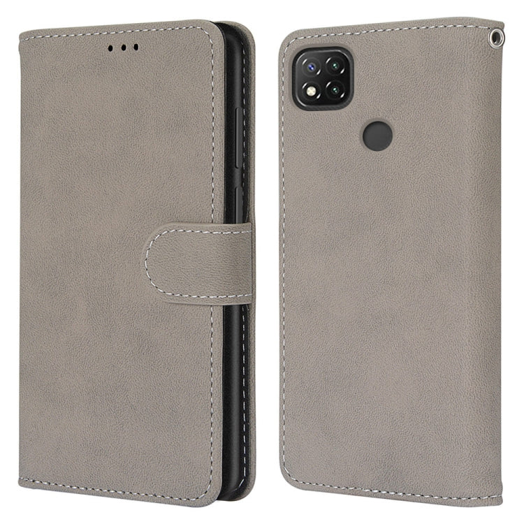 For Xiaomi Redmi 9C Retro Frosted Horizontal Flip PU Leather Case with Holder & Card Slots & Wallet & Photo Frame