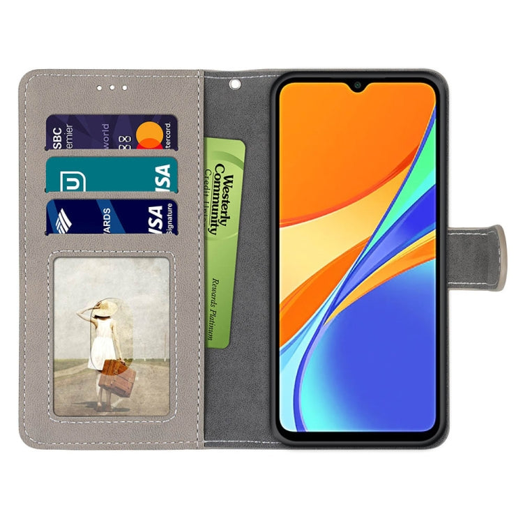 For Xiaomi Redmi 9C Retro Frosted Horizontal Flip PU Leather Case with Holder & Card Slots & Wallet & Photo Frame