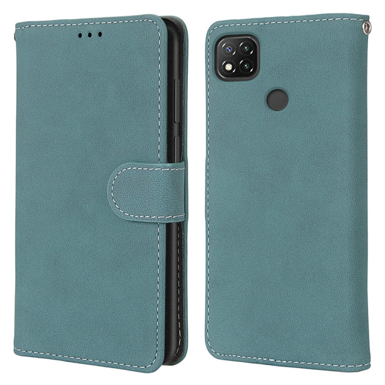 For Xiaomi Redmi 9C Retro Frosted Horizontal Flip PU Leather Case with Holder & Card Slots & Wallet & Photo Frame