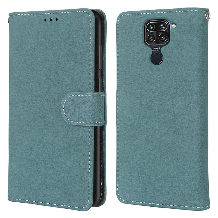 For Xiaomi Redmi Note 9 / 10X 4G Retro Frosted Horizontal Flip PU Leather Case with Holder & Card Slots & Wallet & Photo Frame