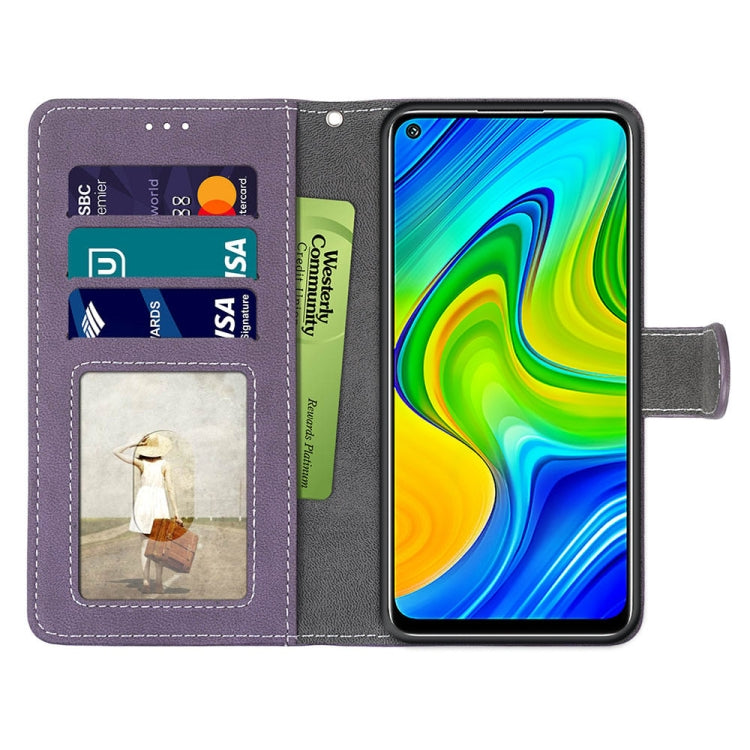 For Xiaomi Redmi Note 9 / 10X 4G Retro Frosted Horizontal Flip PU Leather Case with Holder & Card Slots & Wallet & Photo Frame