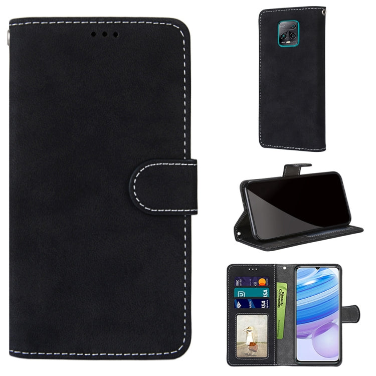 For Xiaomi Redmi 10X 5G / 10X Pro 5G Retro Frosted Horizontal Flip PU Leather Case with Holder & Card Slots & Wallet & Photo Frame