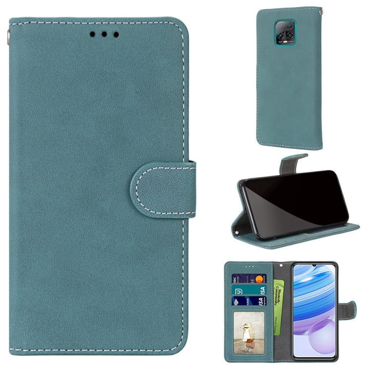 For Xiaomi Redmi 10X 5G / 10X Pro 5G Retro Frosted Horizontal Flip PU Leather Case with Holder & Card Slots & Wallet & Photo Frame