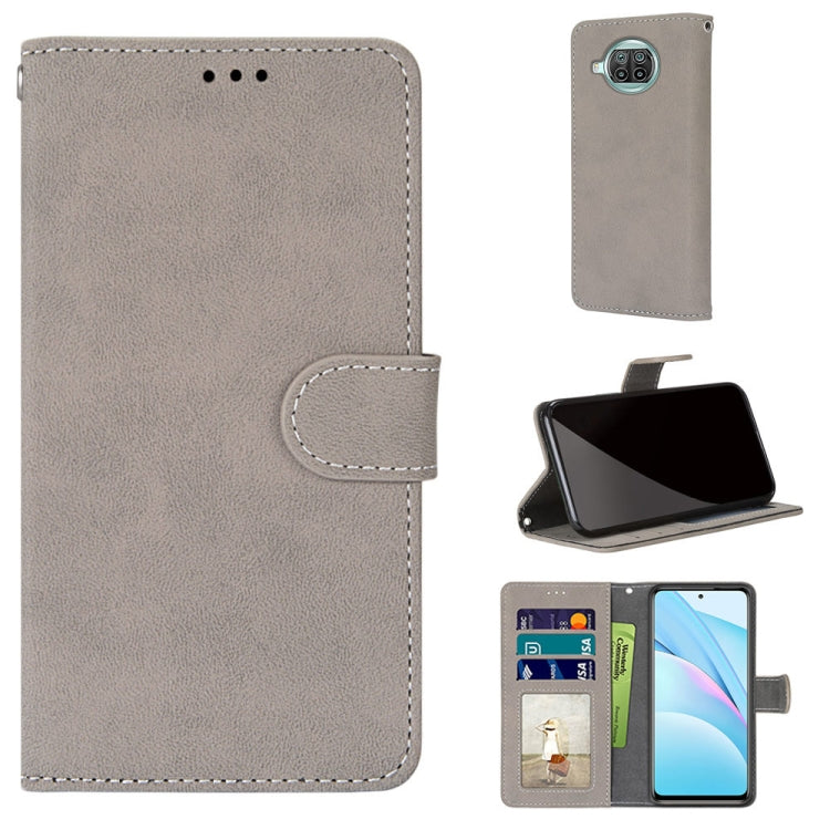 For Xiaomi Mi 10T Lite Retro Frosted Horizontal Flip PU Leather Case with Holder & Card Slots & Wallet & Photo Frame