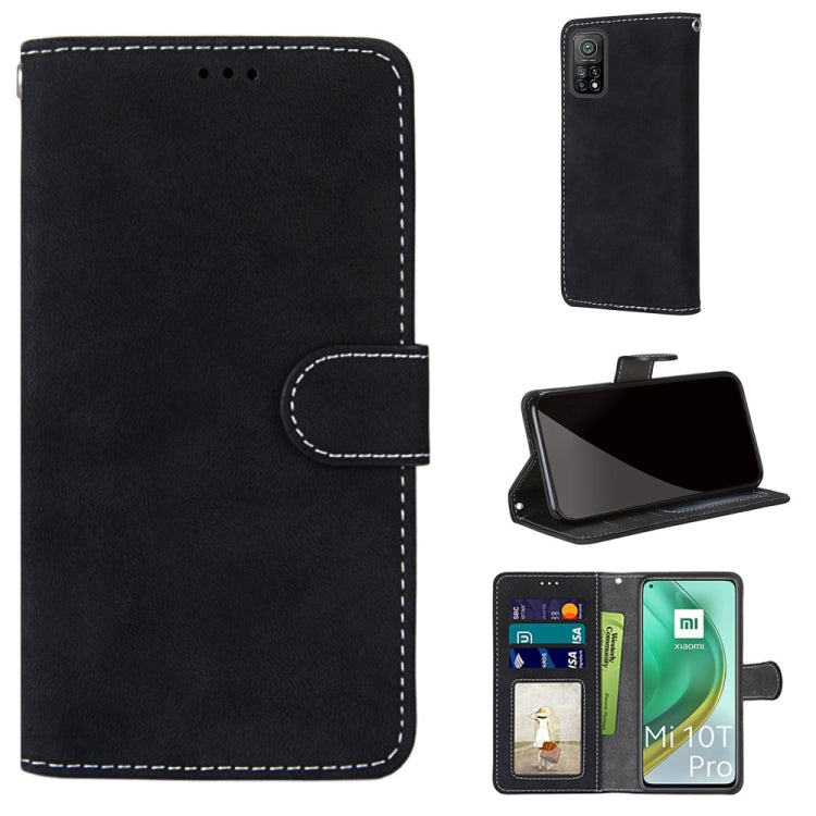 For Xiaomi Mi 10T Pro / 10T / Redmi K30S Retro Frosted Horizontal Flip PU Leather Case with Holder & Card Slots & Wallet & Photo Frame