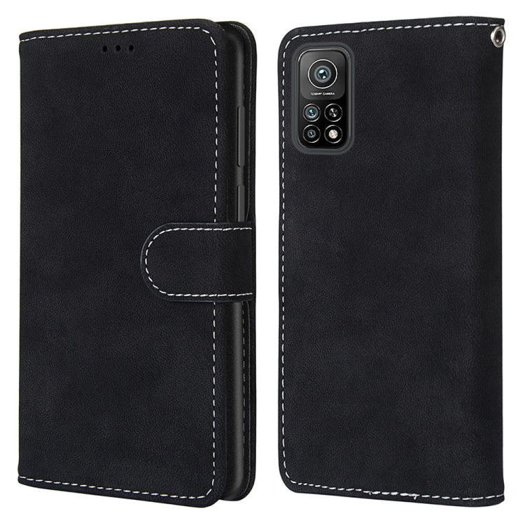 For Xiaomi Mi 10T Pro / 10T / Redmi K30S Retro Frosted Horizontal Flip PU Leather Case with Holder & Card Slots & Wallet & Photo Frame