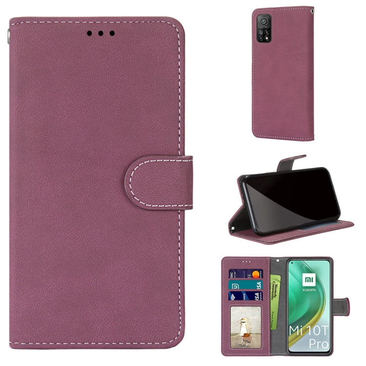 For Xiaomi Mi 10T Pro / 10T / Redmi K30S Retro Frosted Horizontal Flip PU Leather Case with Holder & Card Slots & Wallet & Photo Frame