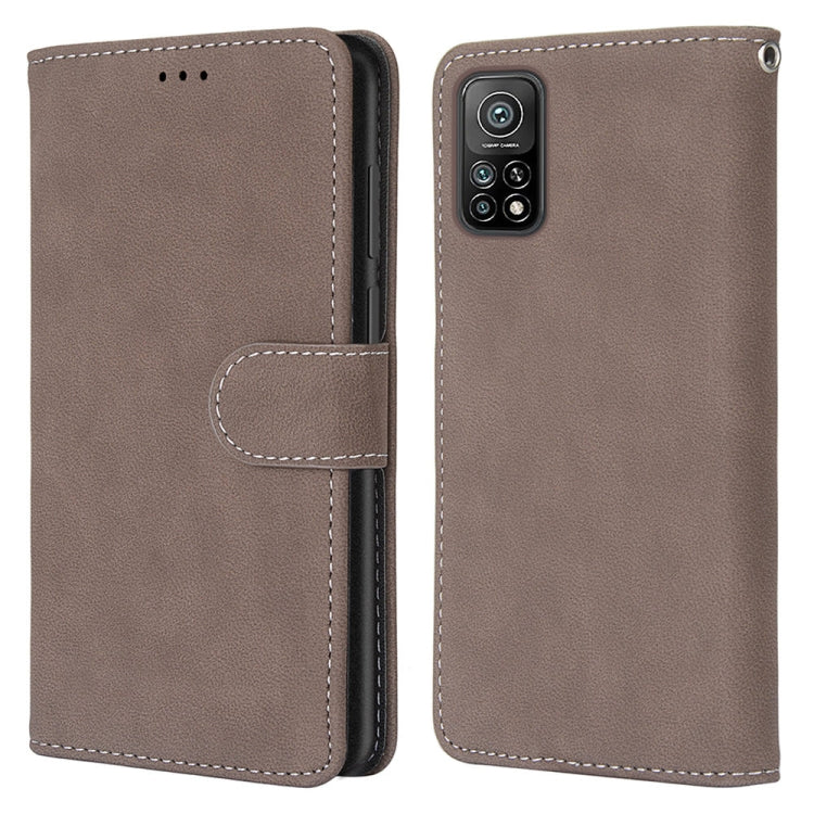 For Xiaomi Mi 10T Pro / 10T / Redmi K30S Retro Frosted Horizontal Flip PU Leather Case with Holder & Card Slots & Wallet & Photo Frame