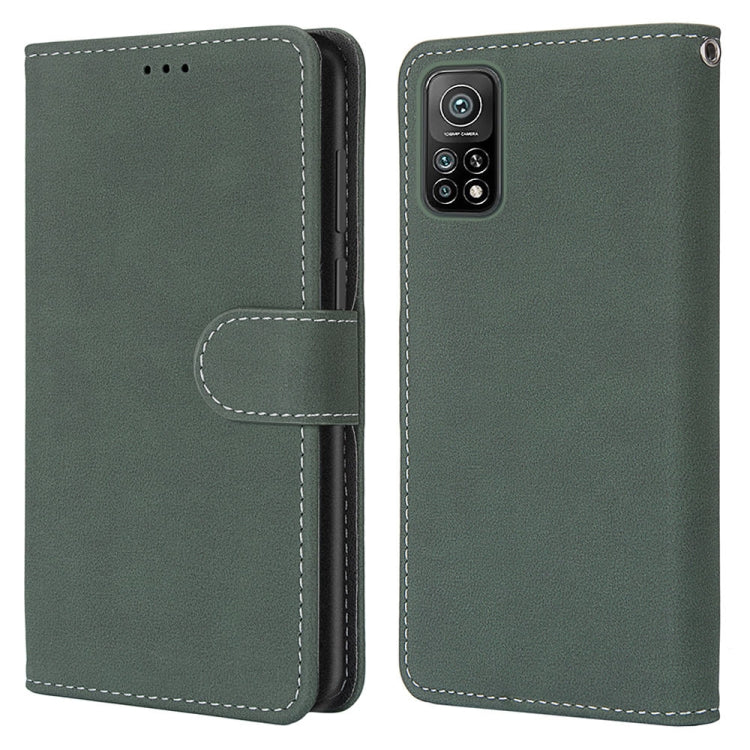 For Xiaomi Mi 10T Pro / 10T / Redmi K30S Retro Frosted Horizontal Flip PU Leather Case with Holder & Card Slots & Wallet & Photo Frame