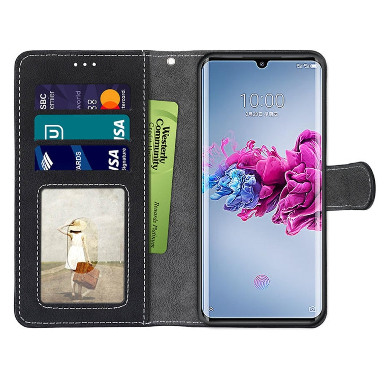 For ZTE Axon 11 5G Retro Frosted Horizontal Flip PU Leather Case with Holder & Card Slots & Wallet & Photo Frame