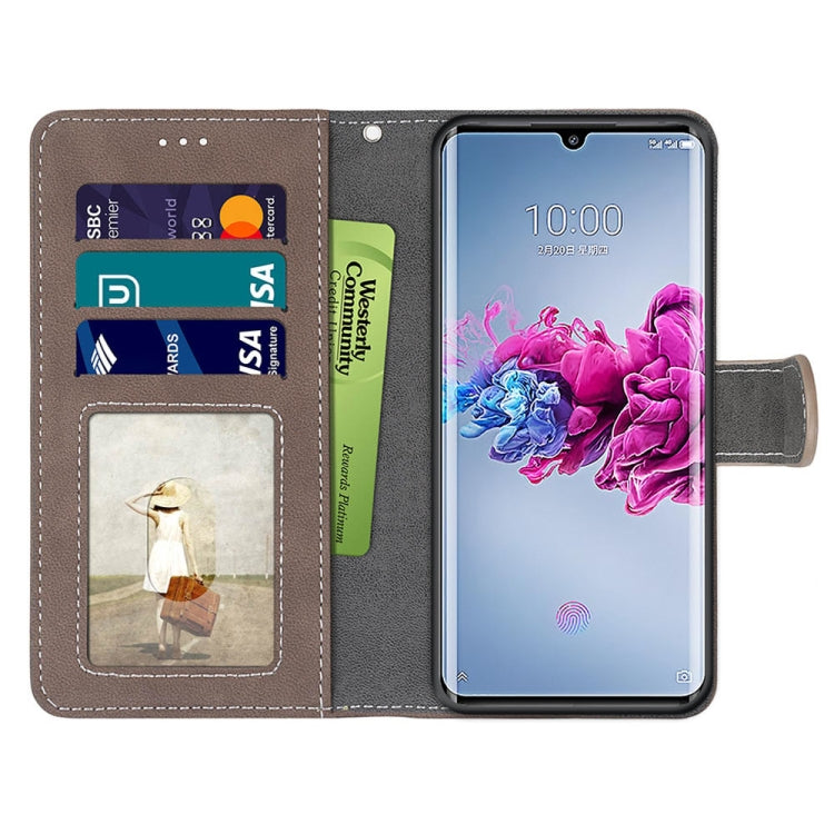 For ZTE Axon 11 5G Retro Frosted Horizontal Flip PU Leather Case with Holder & Card Slots & Wallet & Photo Frame