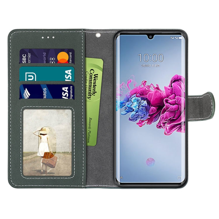 For ZTE Axon 11 5G Retro Frosted Horizontal Flip PU Leather Case with Holder & Card Slots & Wallet & Photo Frame