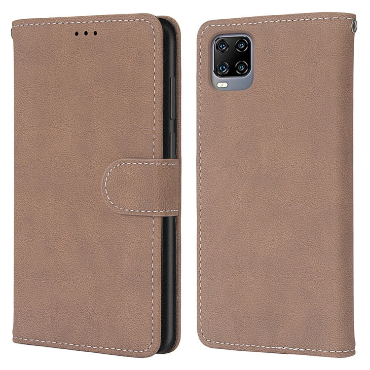 For ZTE Axon 11 5G Retro Frosted Horizontal Flip PU Leather Case with Holder & Card Slots & Wallet & Photo Frame