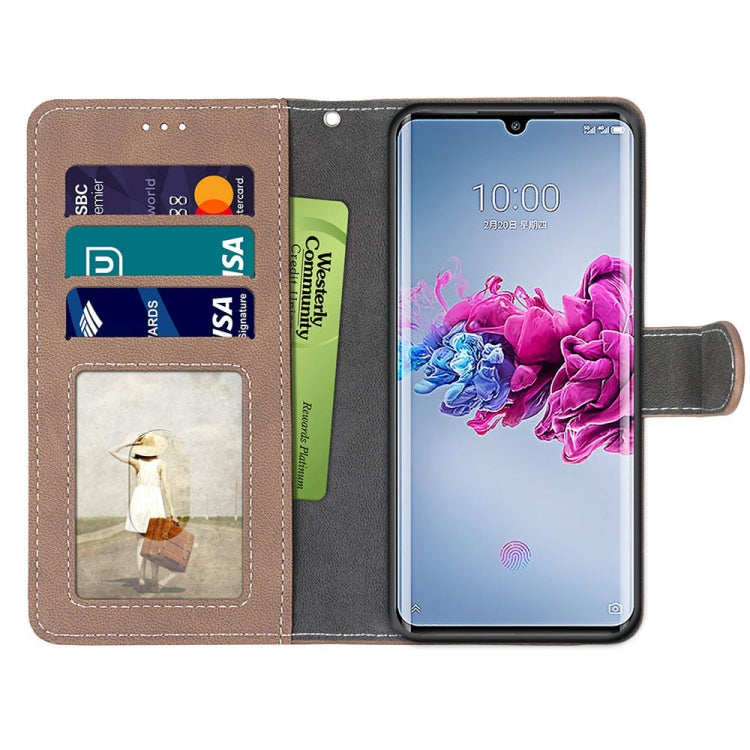 For ZTE Axon 11 5G Retro Frosted Horizontal Flip PU Leather Case with Holder & Card Slots & Wallet & Photo Frame