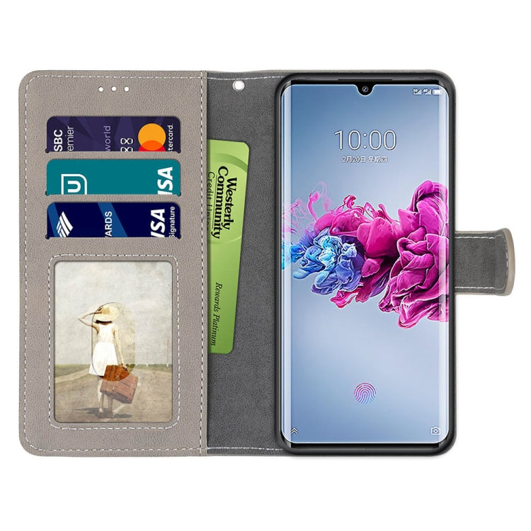 For ZTE Axon 11 5G Retro Frosted Horizontal Flip PU Leather Case with Holder & Card Slots & Wallet & Photo Frame