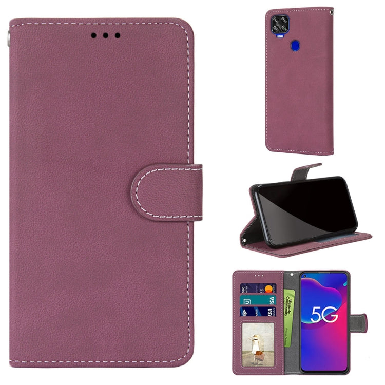 For ZTE Axon 11 SE 5G Retro Frosted Horizontal Flip PU Leather Case with Holder & Card Slots & Wallet & Photo Frame
