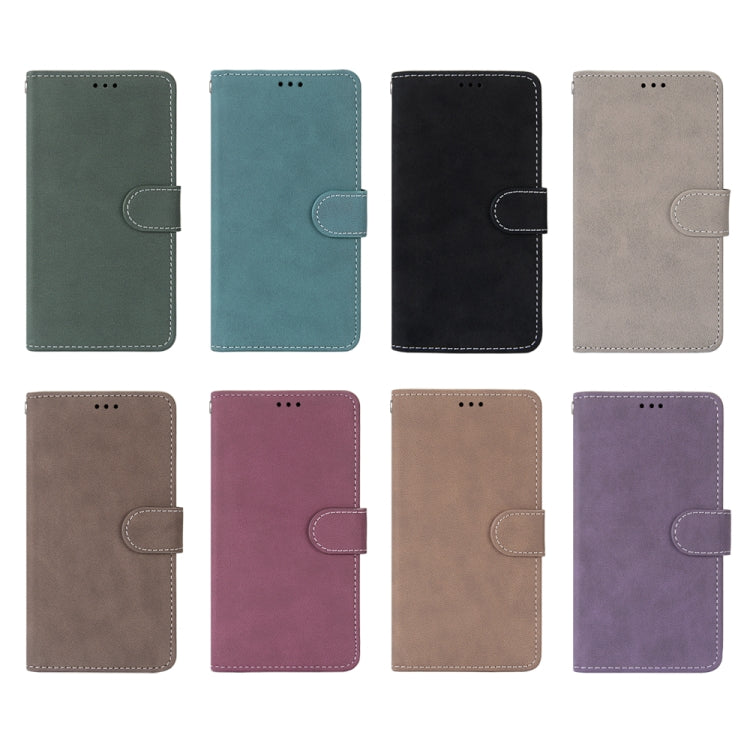 For ZTE Axon 11 SE 5G Retro Frosted Horizontal Flip PU Leather Case with Holder & Card Slots & Wallet & Photo Frame