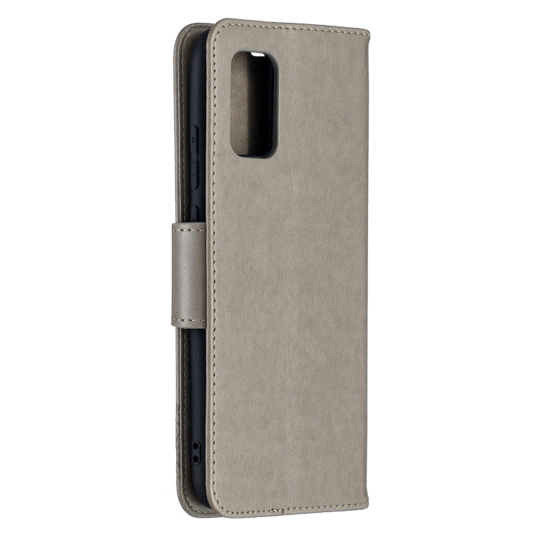 For Samsung Galaxy A02s (EU Version) Embossing Two Butterflies Pattern Horizontal Flip PU Leather Case with Holder & Card Slot & Wallet & Lanyard