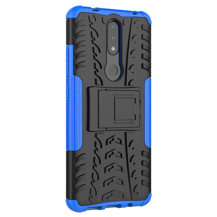 For Nokia 2.4 Tire Texture Shockproof TPU+PC Protective Case with Holder