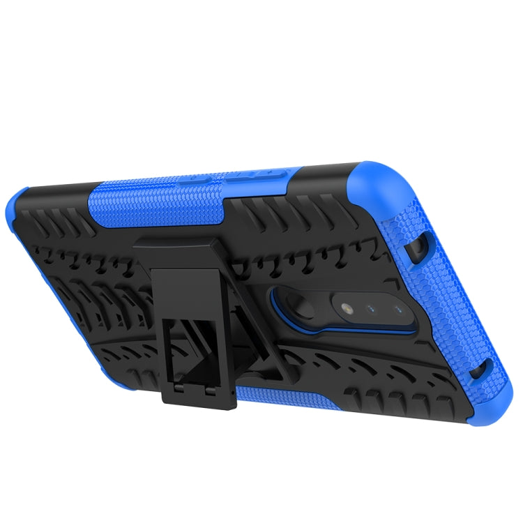 For Nokia 2.4 Tire Texture Shockproof TPU+PC Protective Case with Holder