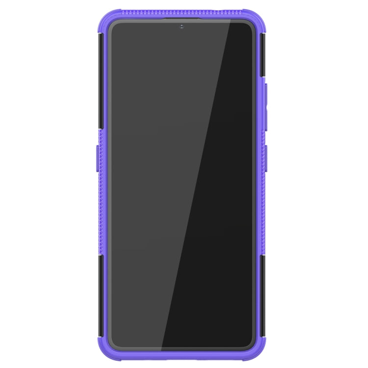 For Nokia 2.4 Tire Texture Shockproof TPU+PC Protective Case with Holder