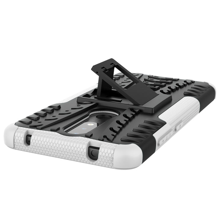For Nokia 2.4 Tire Texture Shockproof TPU+PC Protective Case with Holder