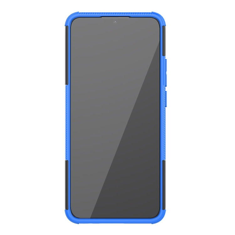 For OPPO A15 Tire Texture Shockproof TPU+PC Protective Case with Holder