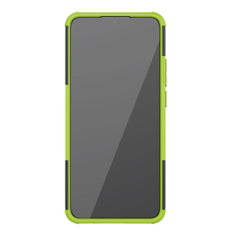 For OPPO A15 Tire Texture Shockproof TPU+PC Protective Case with Holder