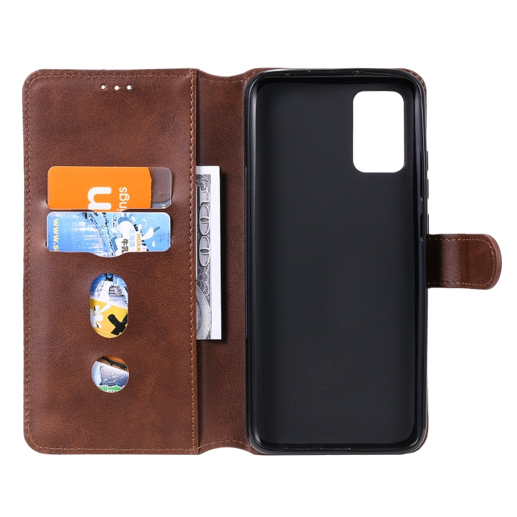 For Samsung Galaxy A02s (EU Version) Classic Calf Texture PU + TPU Horizontal Flip Leather Case with Holder & Card Slots & Wallet