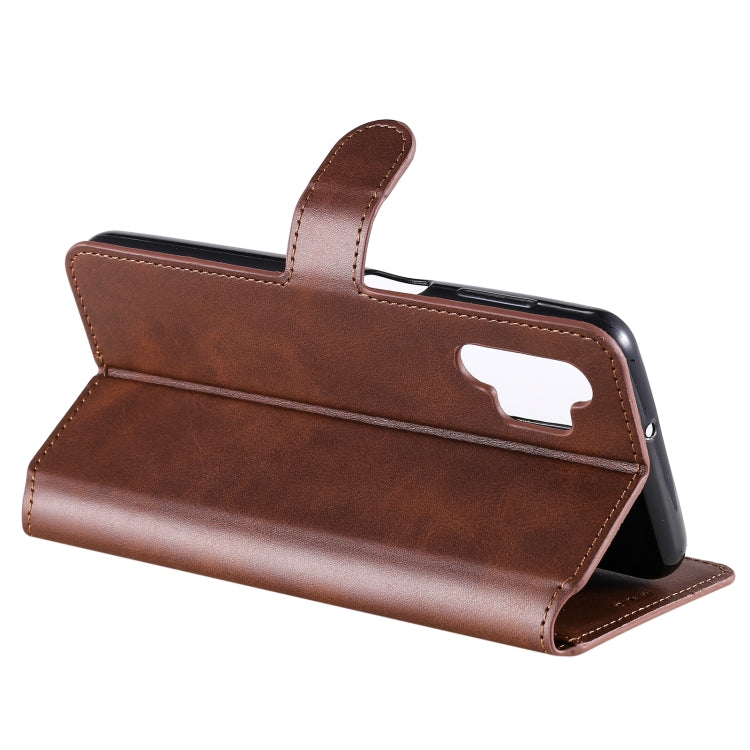 For Samsung Galaxy A32 5G Classic Calf Texture PU + TPU Horizontal Flip Leather Case with Holder & Card Slots & Wallet