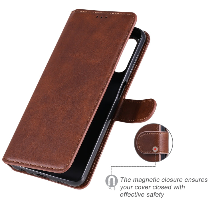 For Samsung Galaxy A32 5G Classic Calf Texture PU + TPU Horizontal Flip Leather Case with Holder & Card Slots & Wallet
