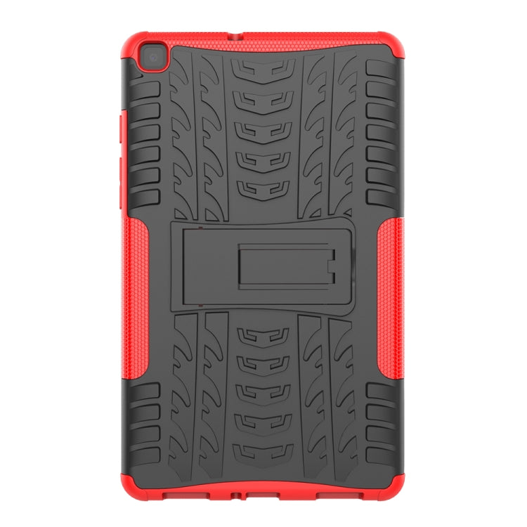 For Samsung Galaxy Tab A8.0 (2019) T295 / T290 Tire Texture TPU+PC Shockproof Case with Holder