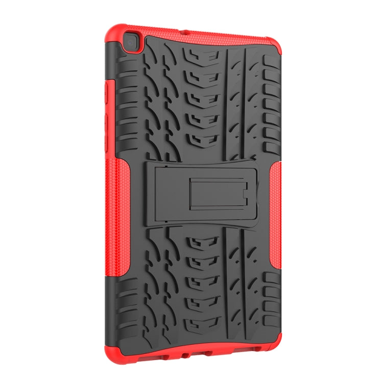 For Samsung Galaxy Tab A8.0 (2019) T295 / T290 Tire Texture TPU+PC Shockproof Case with Holder