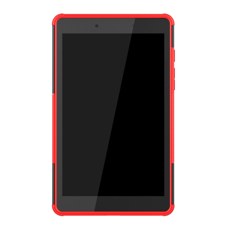 For Samsung Galaxy Tab A8.0 (2019) T295 / T290 Tire Texture TPU+PC Shockproof Case with Holder