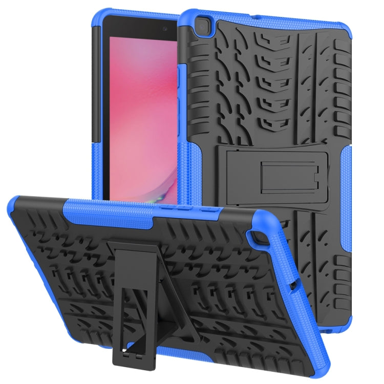 For Samsung Galaxy Tab A8.0 (2019) T295 / T290 Tire Texture TPU+PC Shockproof Case with Holder