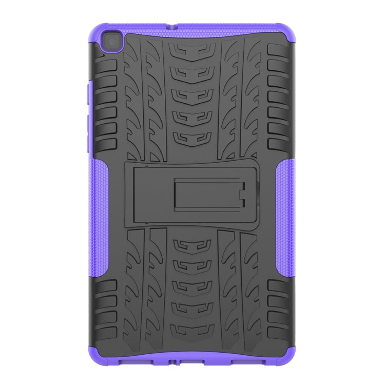 For Samsung Galaxy Tab A8.0 (2019) T295 / T290 Tire Texture TPU+PC Shockproof Case with Holder