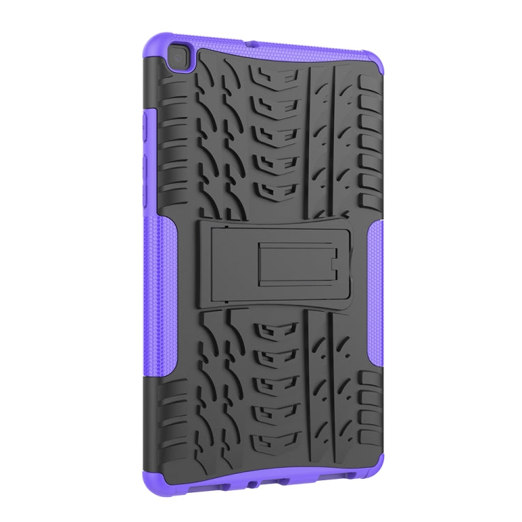 For Samsung Galaxy Tab A8.0 (2019) T295 / T290 Tire Texture TPU+PC Shockproof Case with Holder
