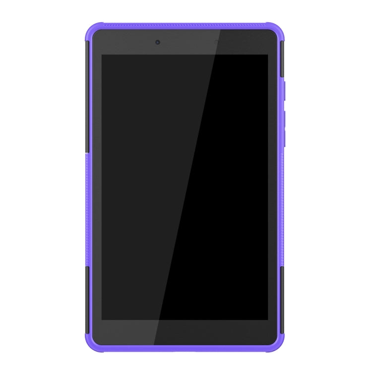 For Samsung Galaxy Tab A8.0 (2019) T295 / T290 Tire Texture TPU+PC Shockproof Case with Holder
