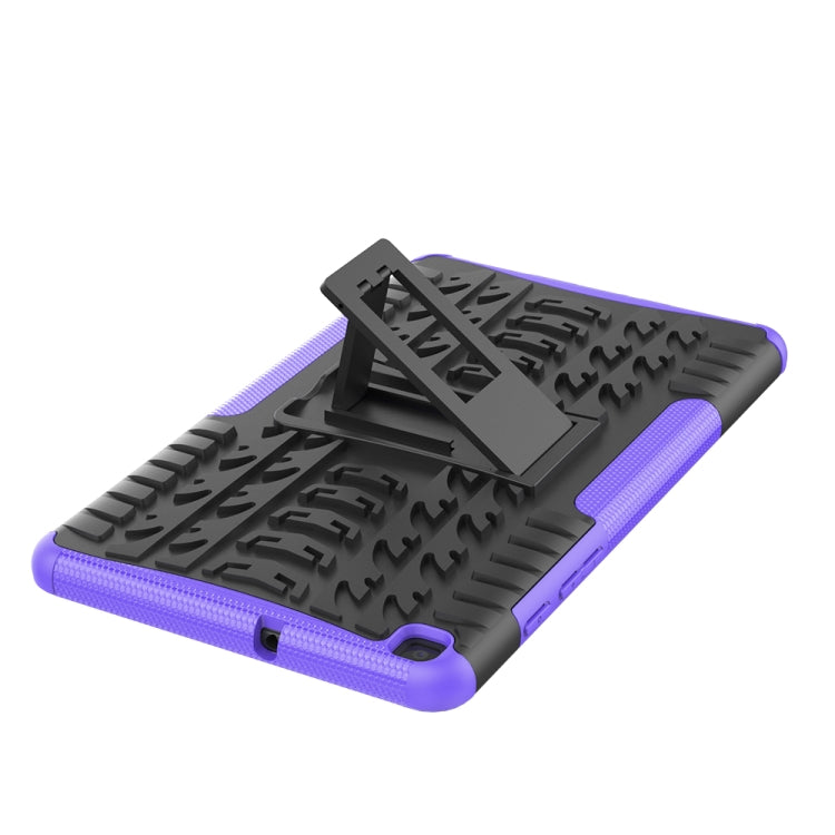 For Samsung Galaxy Tab A8.0 (2019) T295 / T290 Tire Texture TPU+PC Shockproof Case with Holder