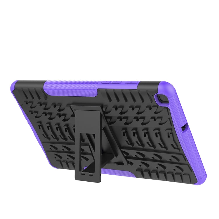 For Samsung Galaxy Tab A8.0 (2019) T295 / T290 Tire Texture TPU+PC Shockproof Case with Holder