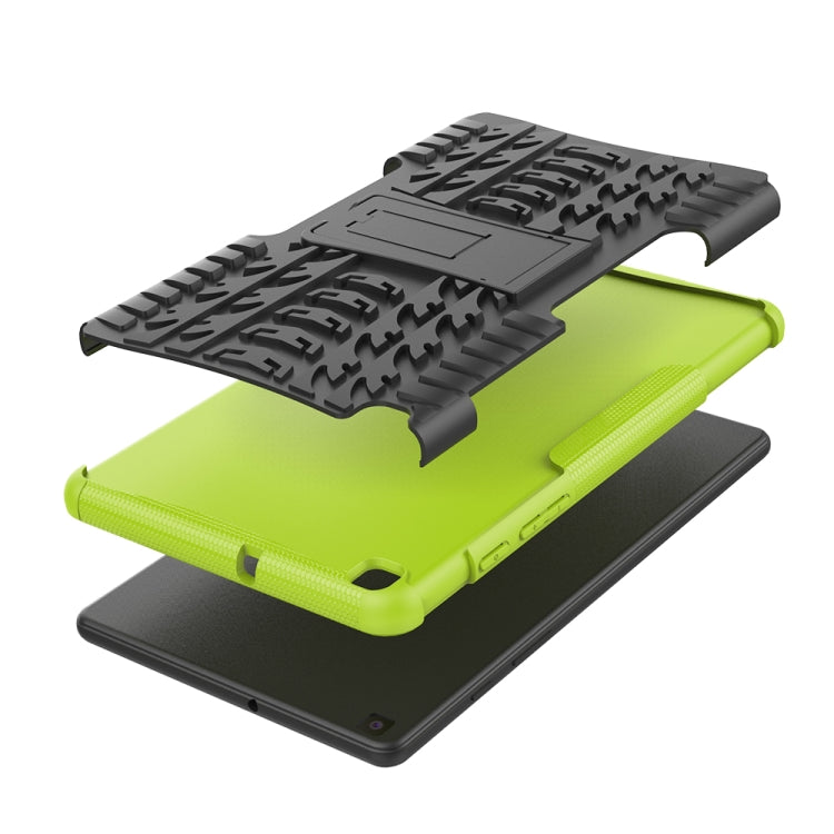 For Samsung Galaxy Tab A8.0 (2019) T295 / T290 Tire Texture TPU+PC Shockproof Case with Holder
