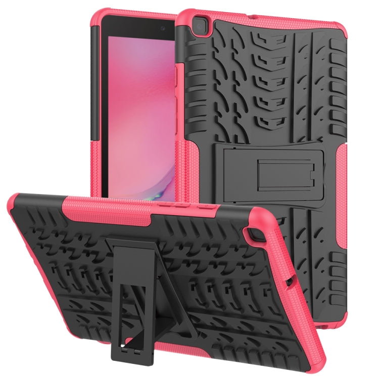 For Samsung Galaxy Tab A8.0 (2019) T295 / T290 Tire Texture TPU+PC Shockproof Case with Holder