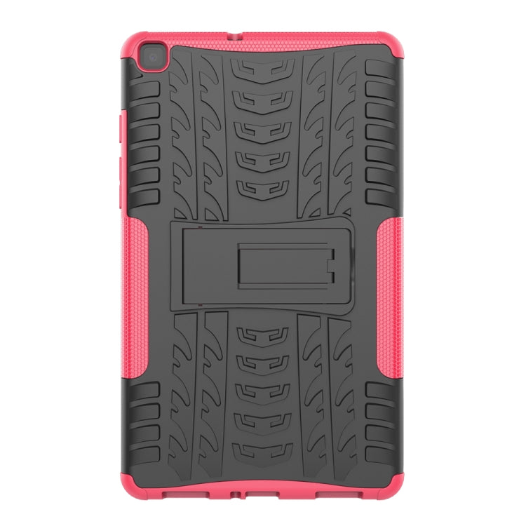For Samsung Galaxy Tab A8.0 (2019) T295 / T290 Tire Texture TPU+PC Shockproof Case with Holder