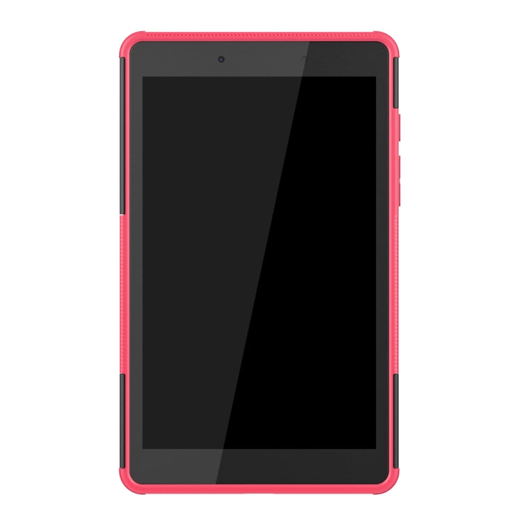 For Samsung Galaxy Tab A8.0 (2019) T295 / T290 Tire Texture TPU+PC Shockproof Case with Holder
